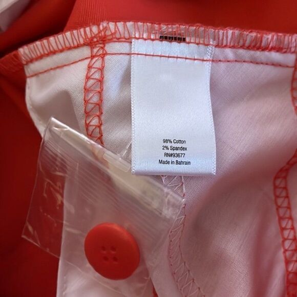 St John’s Bay Coral Red Women’s Capris size12 NWOT - Picture 5 of 5